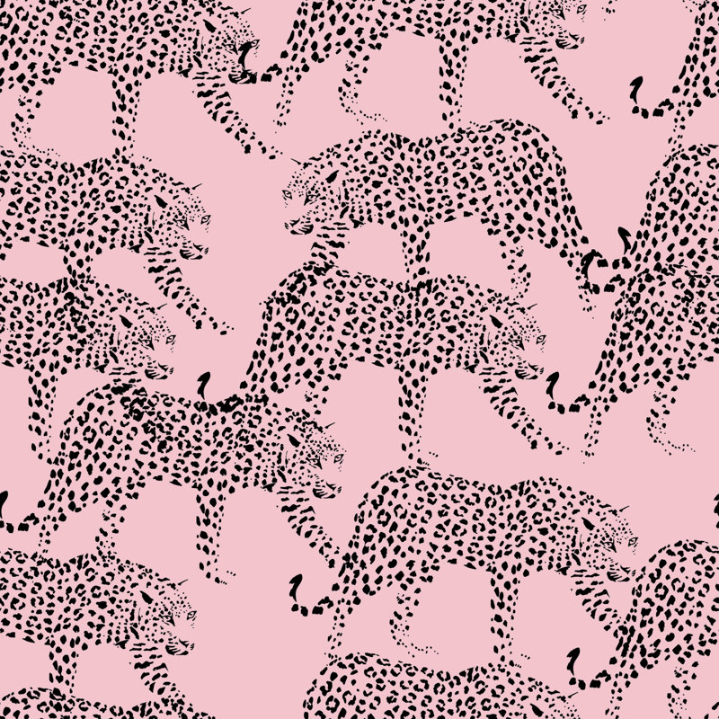 Rouleau de papier peint adhésif Leopards, L 10,42 po x l 25 po