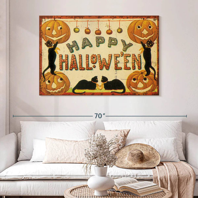 Lelend Halloween, nostalgie, joyeux Halloween, H 32 po x l 48 po