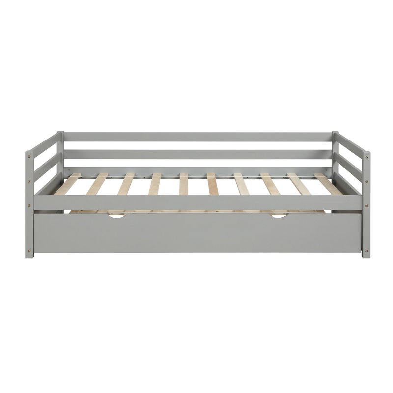 Daybed With Trundle Frame Set, Gray