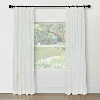 Nevada Sheer Curtain Panel In Tan
