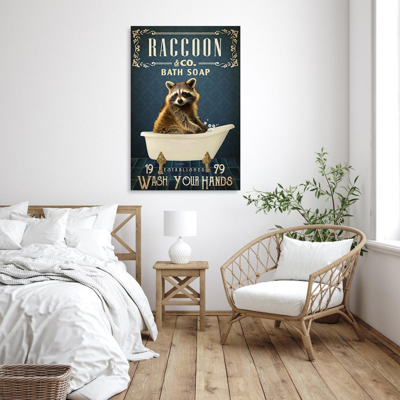 Savon de bain Malaijah Raccoon, H 14 po x l 11 po x P 1,25 po