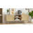 Wood Rattan TV Stand for TVs Up to 65 Inch Media Console with Natural Rattan Doors Herringbone Top Open Shelving and Cable Management for Living Room-91459500