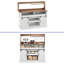 Armoire-bar de style campagnard 51,9 po Piter-227632390