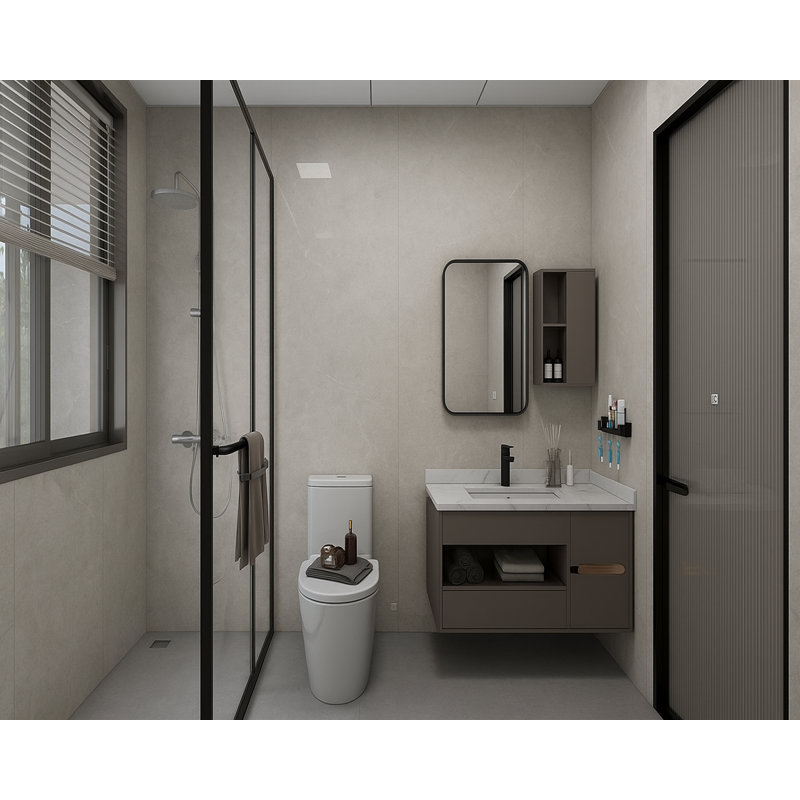 Waterproof SPC Click-Lock Decorative Wall Panels – 2-Piece Interior Set (36" x 96"), 96" H x 36" W