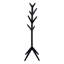 Portemanteau en bois 17,25 po x 17,25 po x 66,25 po noir