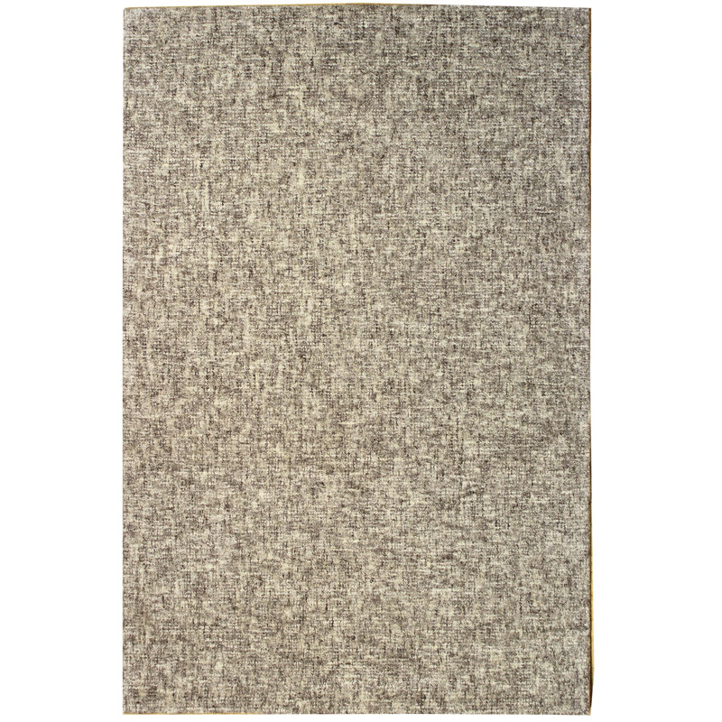 Textures Area Rug in Gray/Silver/Ivory, Rectangle 8' x 10'