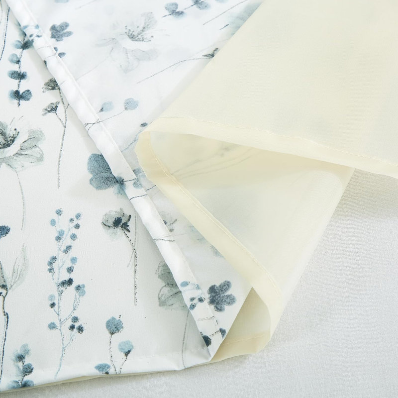 Fran Printed Floral Window Curtain Set