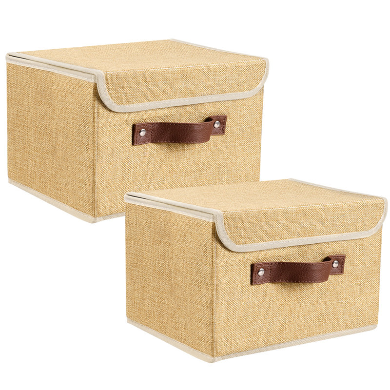Ensemble de boîtes en tissu, Kaki, H 10 po x l 155 po x P 10 po