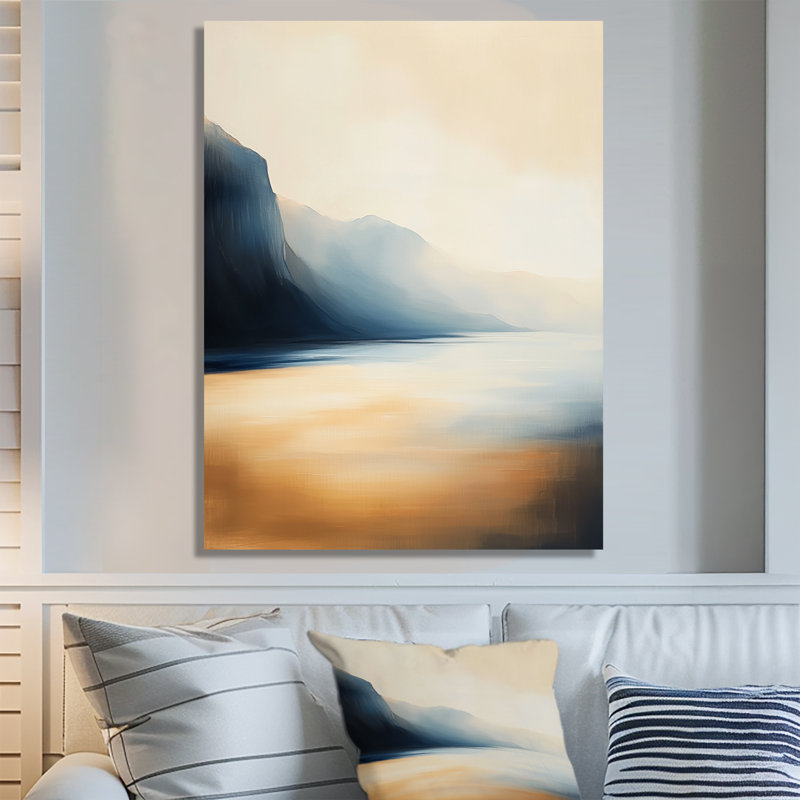 Ambre Côte Brume - Décoration murale en métal de style côtier, 32" H x 16" W