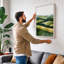 Layered Landscape Scandinavian - Wrapped Canvas-647883926-647883927
