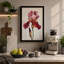 Iris in Rose Botanical - Wrapped Canvas-3448080-3448165