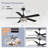 52-Inch Ceiling Fan with Light