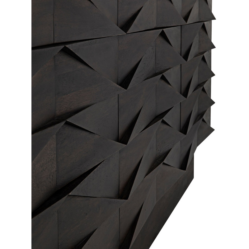 Drake 75'' W Solid Wood Sideboard, Ebony Walnut