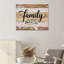 Family Typographie, cadre en bois encastré, art mural, 16 x 20