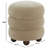 Dalisha 17" Velvet Round Ottoman-96097019-96097018