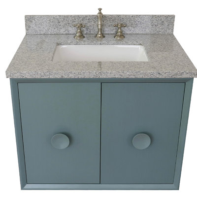 Ensemble de meuble-lavabo mural simple 31 po Crumley