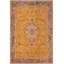 Laine orange nouée à la main de style oriental de 9 pi 11 po x 12 pi 6 po Wilber