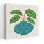 Art mural contemporain plante en pot-1050923966