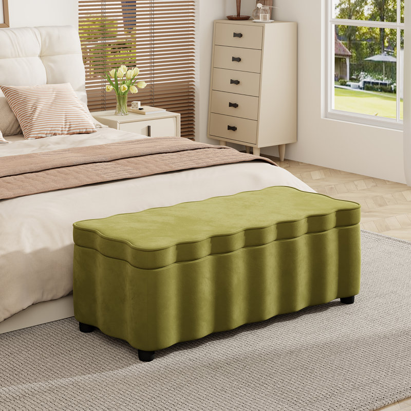 Banc de rangement avec repose-pieds Modern Contemporary