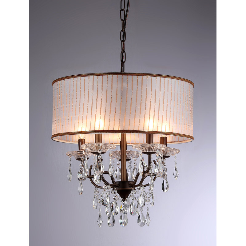 Lustree tambour 6 lumières unique Orben