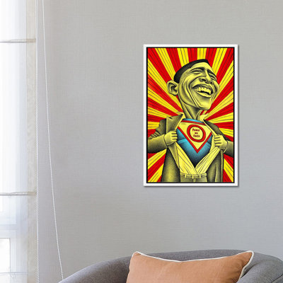 Obama Vs. The Fear by Ben Heine - Print on Canvas