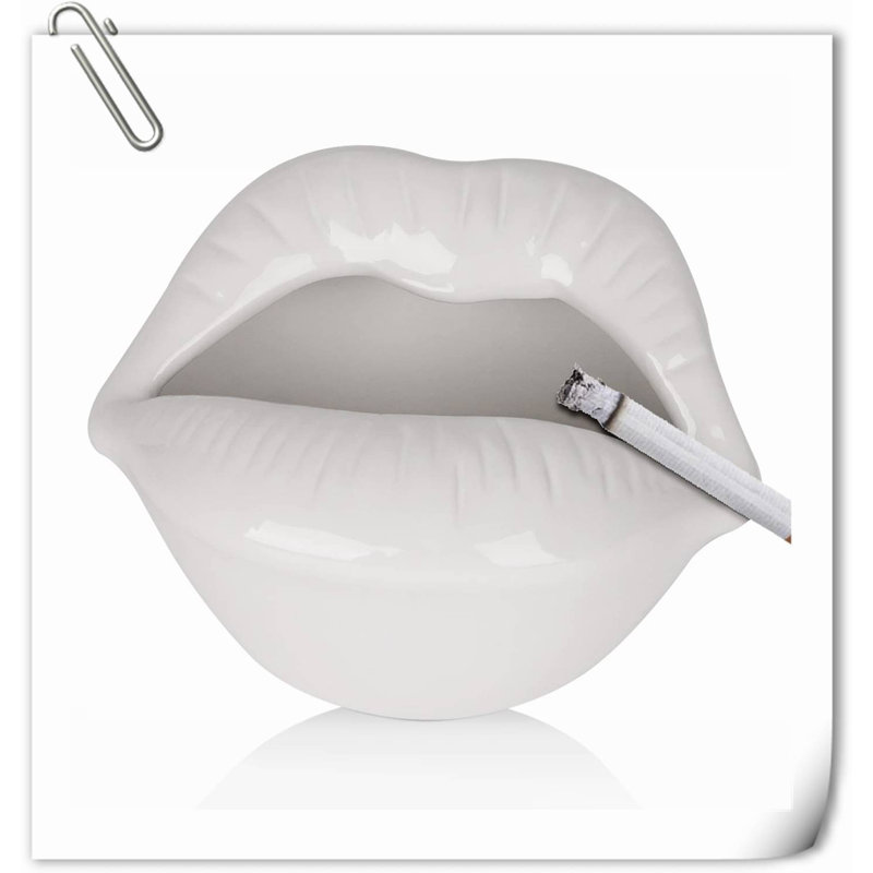 Rephen Ceramic / Porcelain Ashtray, White