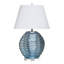 Ceramic Table Lamp - Kozen Blue - White Shade