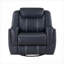 Fauteuil inclinable et pivotant en cuir synthétique doux doux et respirant