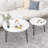27.56'' Round Nesting Coffee Table Set Of 2-1145825723