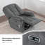 Fauteuil inclinable et pivotant surdimensionné Latitude Run® pour adultes avec chaleur et massage-1575222952