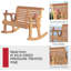 Banc berçant double Amish Casual-72018590