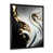 Impression noire sur toile encadrée sélectionné