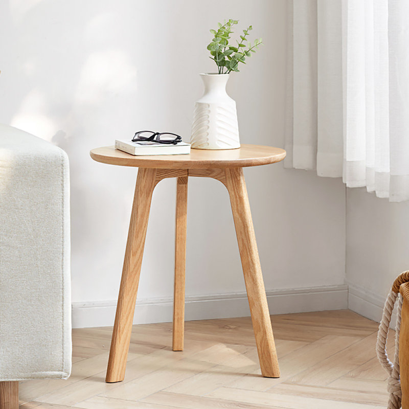 Table basse simple en bois massif Tibbits, Naturel