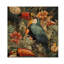 Toucan, tapisserie, motif tropical - art mural floral sur bois de pin naturel-109492615
