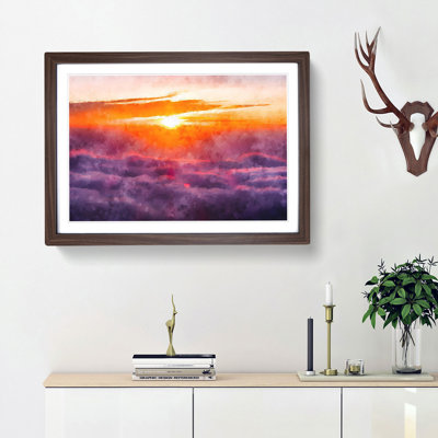 Sunrise over Bali - Picture Frame Painting Print