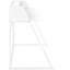 Bureau d'ordinateur, bureau personnel, ordinateur portable, tablettes de rangement, l 48 po, travail, stratifié blanc, métal blanc, contemporain, moderne-679296312