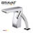 Bravat Chrome Touchless Automatic Sensor Faucet for Commercial and Residential Restrooms