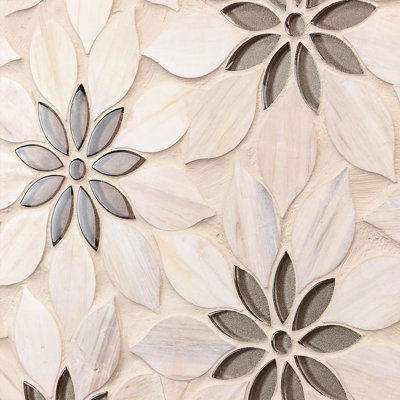 Linden 12.4" x 14.13" Marble Waterjet Mosaic Tile (6.05 Sq. Ft. / Box)