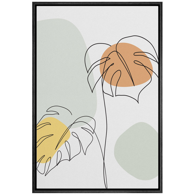 Cadre flottant, impression sur toile, Cadre noir, H 36 po x l 24 po x P 1,5 po