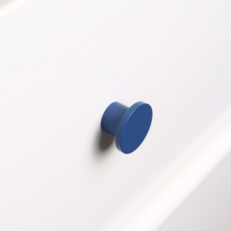 1" Diameter Circle Knob, Polo (Navy Blue)