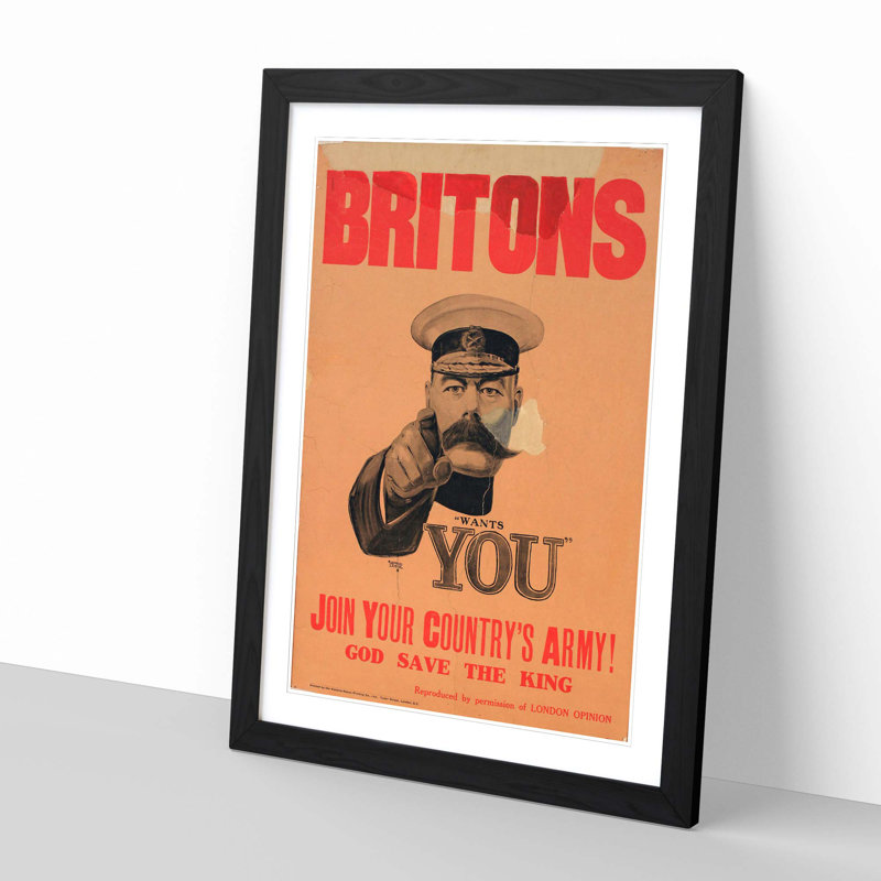 Single Picture Frame Print, Black