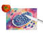 Colourful Blueberries Glass Cutting Board Large