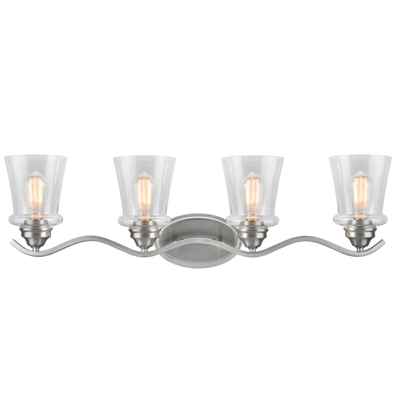 Linquist 4 - Light Dimmable Vanity Light, Satin Nickel