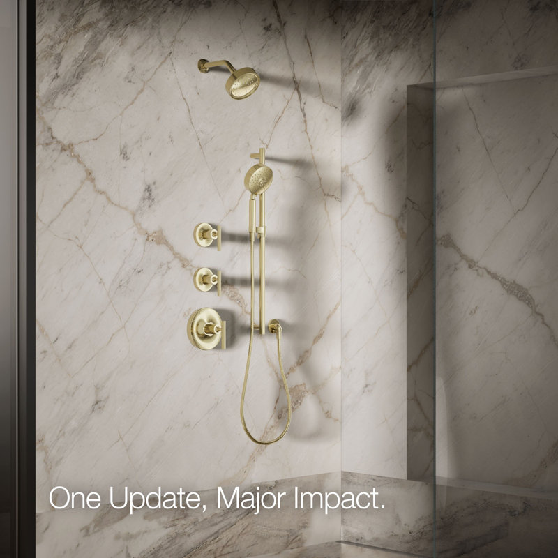 Purist 1.75 GPM Single-Function Showerhead with Katalyst Air-Induction Technology, Gold