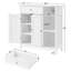 Grande armoire de rangement avec tiroir pour salle de bain, blanc