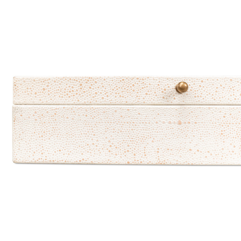 Gatsburg Handmade Decorative Box, White