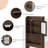 Over The Toilet Cabinet Double Door Wood Bathroom Storage Organizer With Adjustable Shelves, Cubby And Tempered Glass Door-243289479