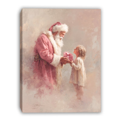 Art mural sur toile tendue Santa