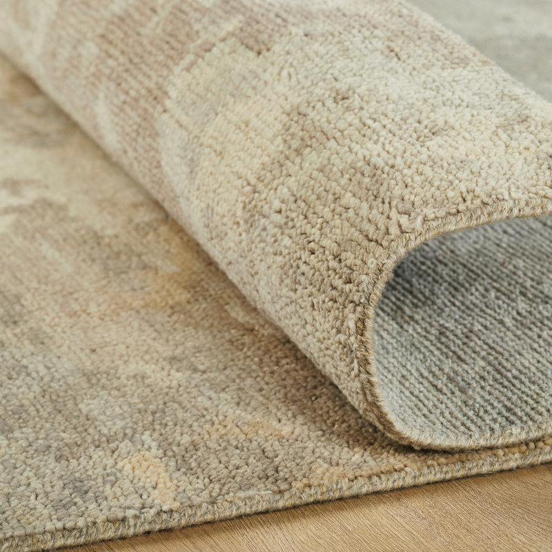 Toros Sand Drift Hand-Knotted Wool Area Rug, Rectangle 2' x 3'