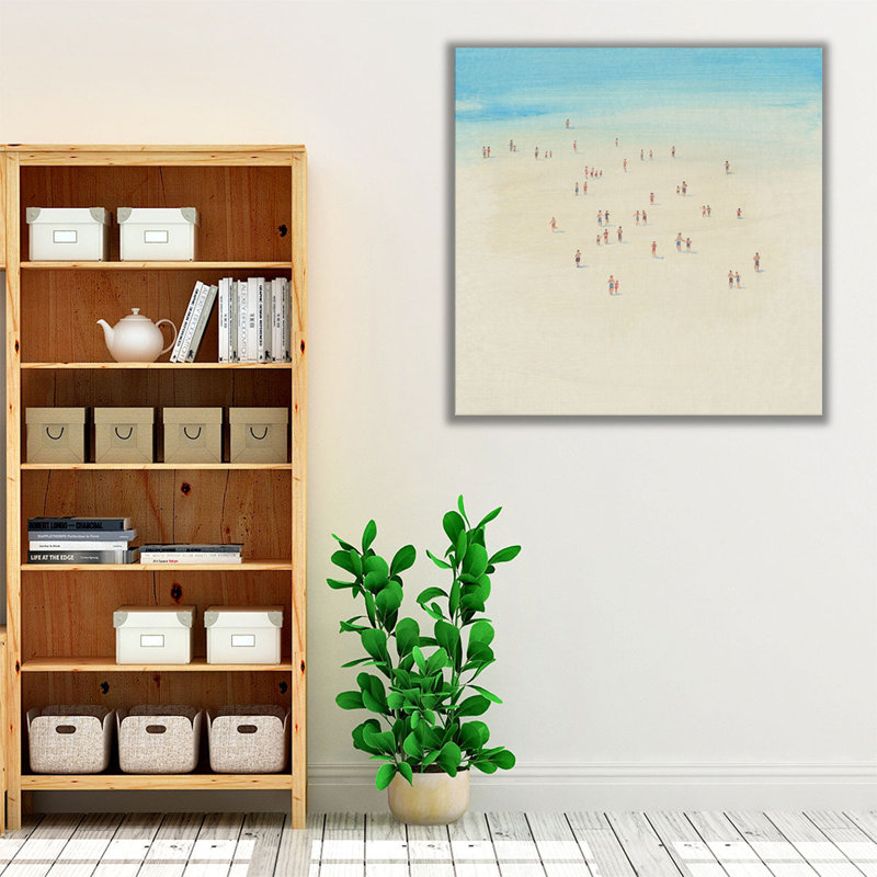 «Beach Time I», reproduction d'art sur toile, H 20 po x l 20 po